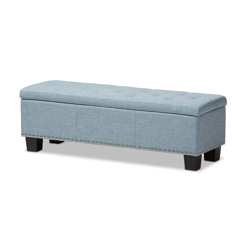 Alcott Hill® Ouzts Polyester Blend Upholstered Storage Bench & Reviews